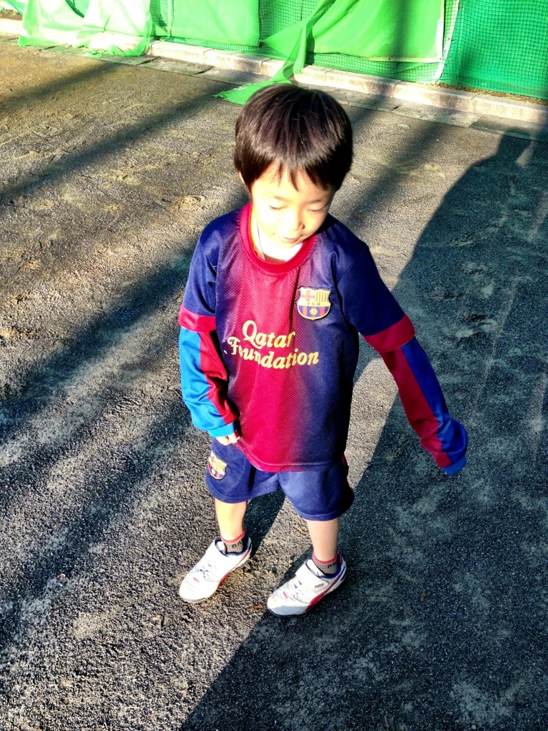 六年生とサッカー