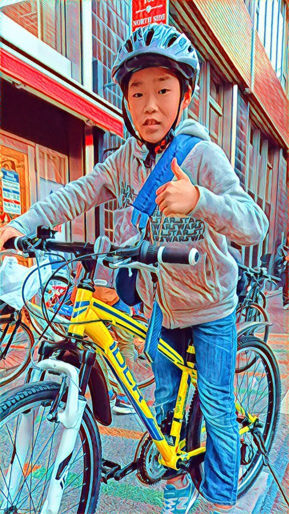 誕生日プレゼントは自転車