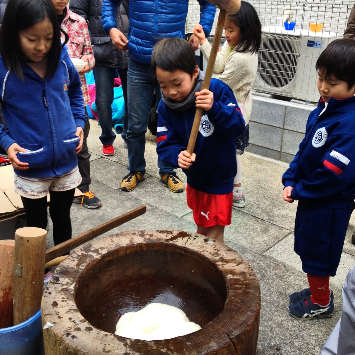 初練習と餅つき
