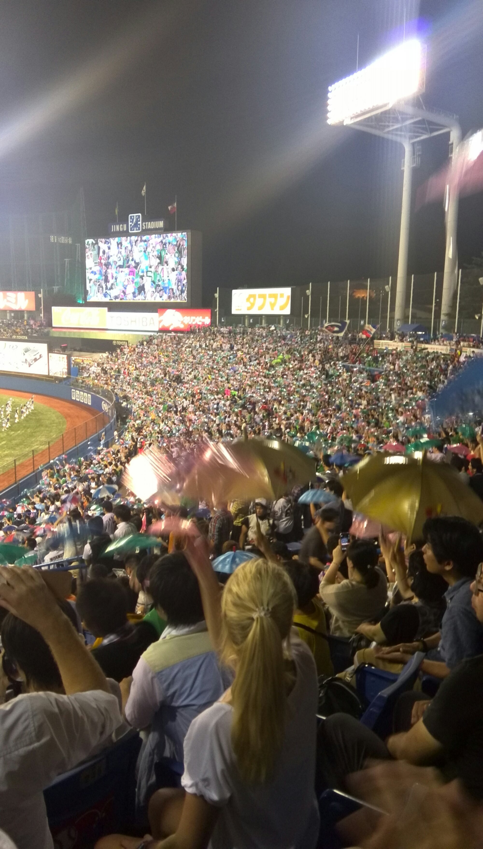 神宮球場に行った
