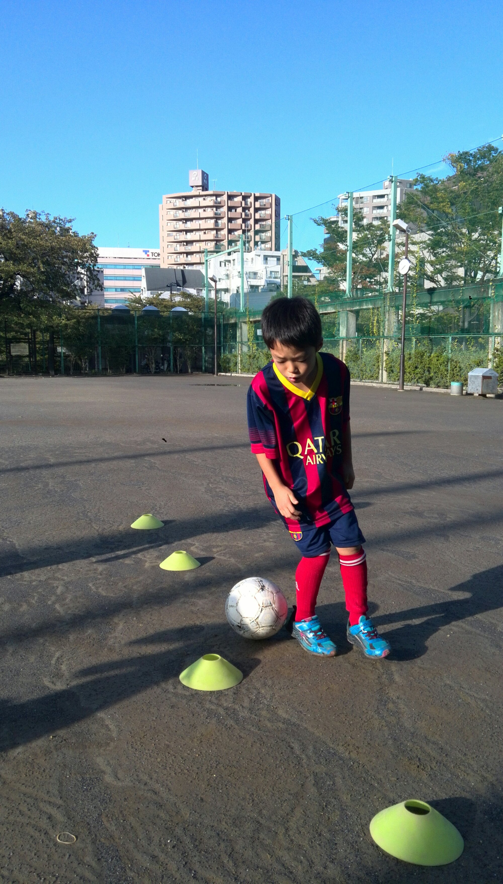 久々にサッカー